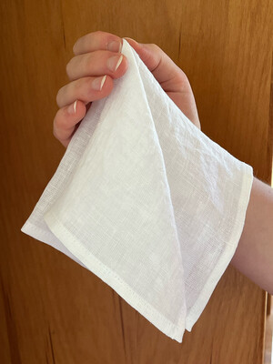 100% Linen Handkerchief