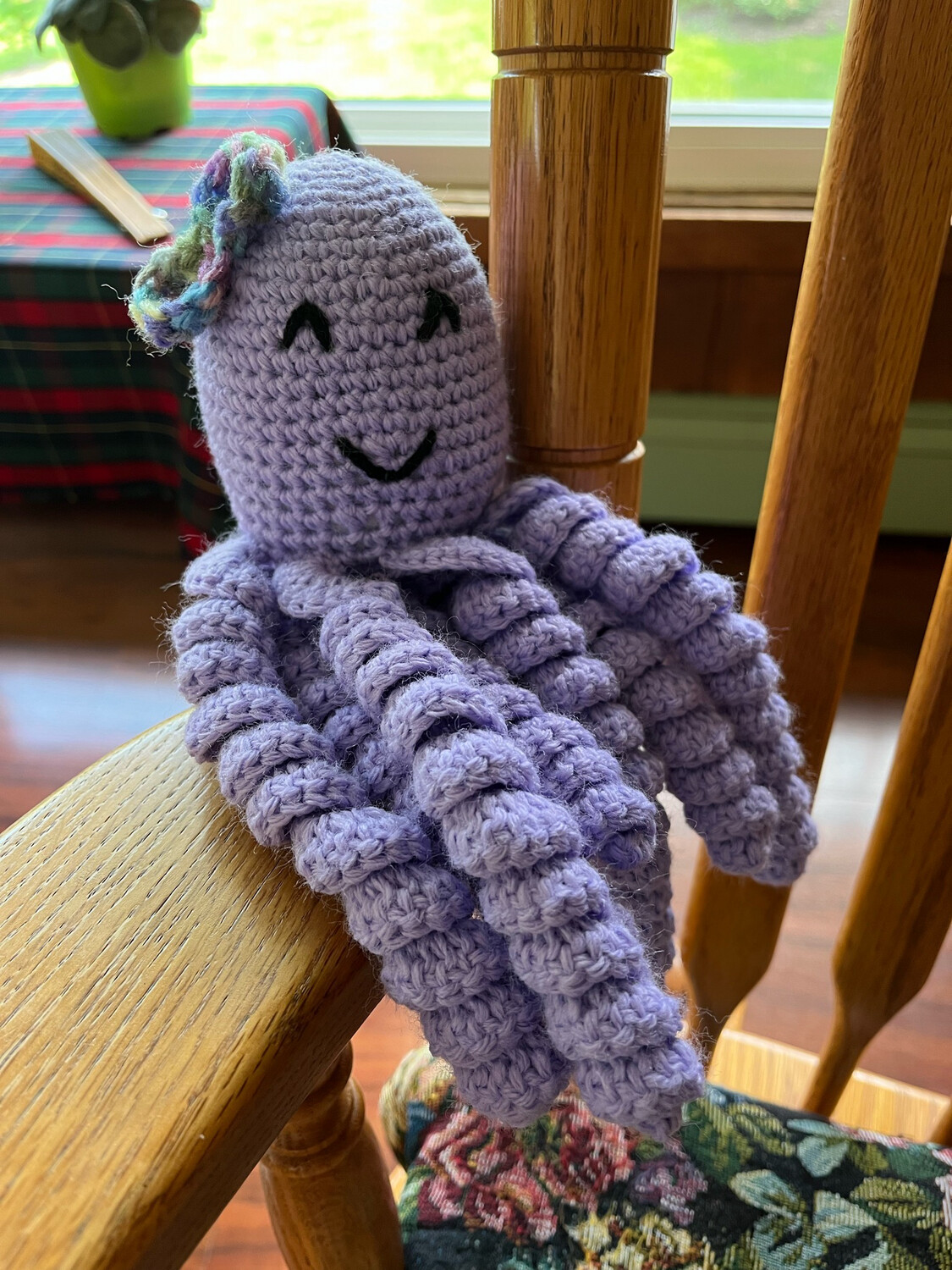 Crocheted Octopus, Lavender