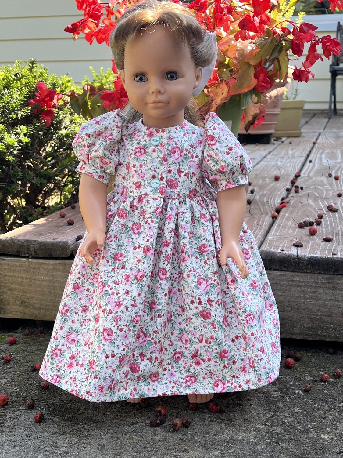 Simply Sweet Dress for 18&quot; Doll | Optional Bonnet