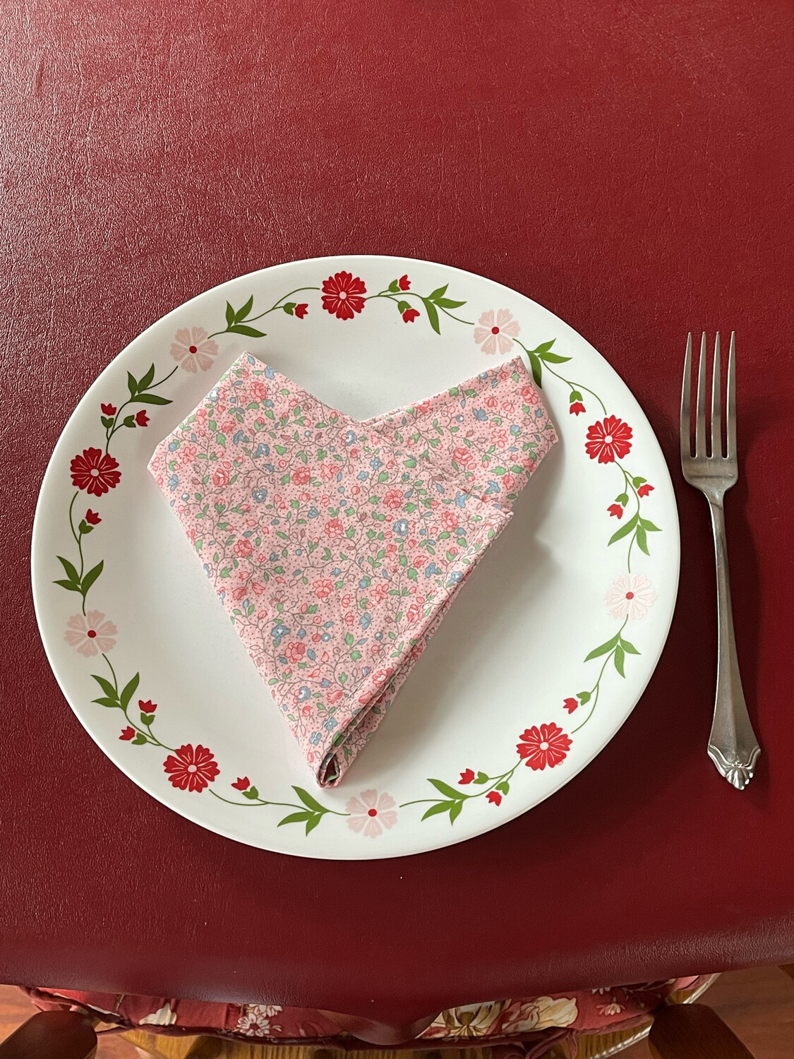 Custom Floral 100% Cotton Napkins, Set of Four