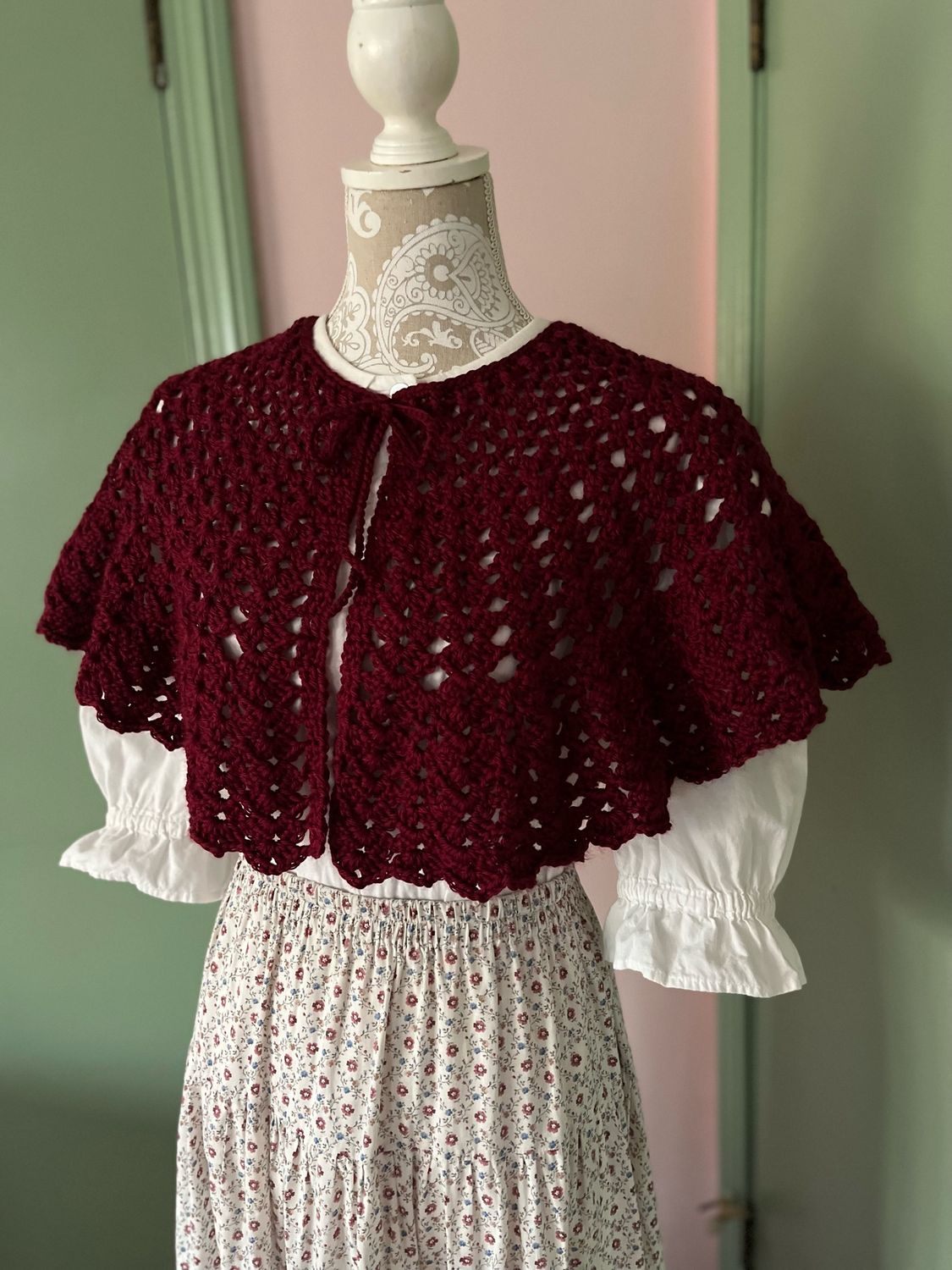DOWNLOAD TODAY Victorian Capelet Crochet Pattern