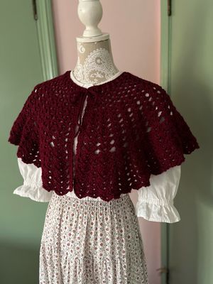 DOWNLOAD TODAY Victorian Capelet Crochet Pattern