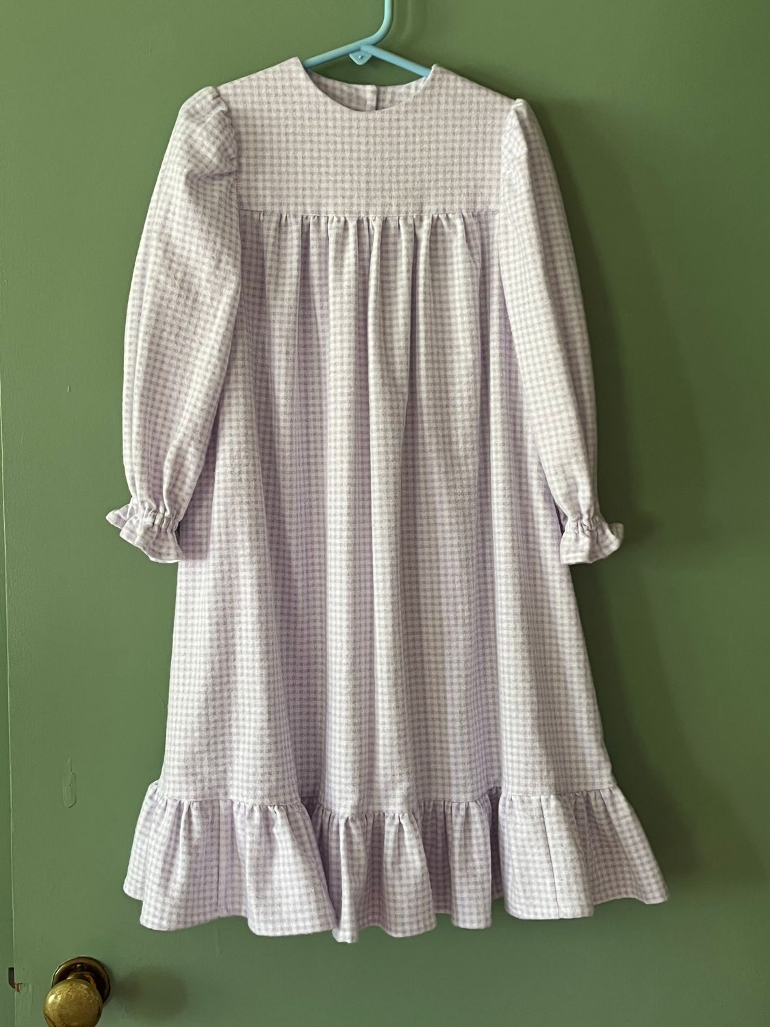 READY TO SHIP Girls&#39; Size 3 100% Cotton Flannel Cuddle Dress