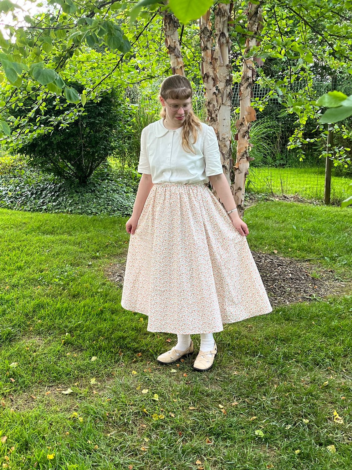 Women&#39;s Flared Three Gored Comfort Drawstring Skirt