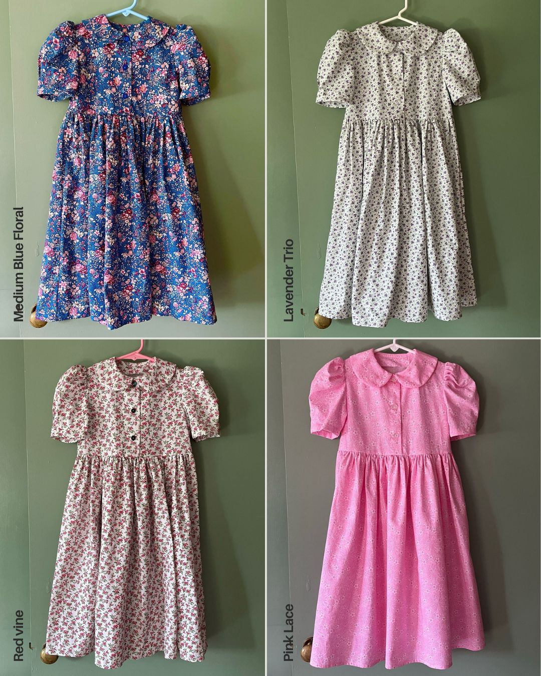 Ready To Ship Girls Size 5 Short Sleeve Dresses, Assorted Florals