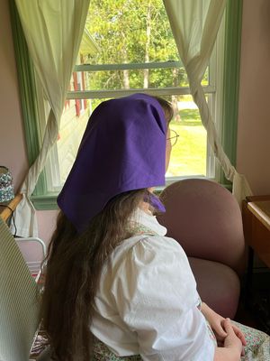 Ready To Ship Women's Triangular Head Scarf, Purple Dream Cotton