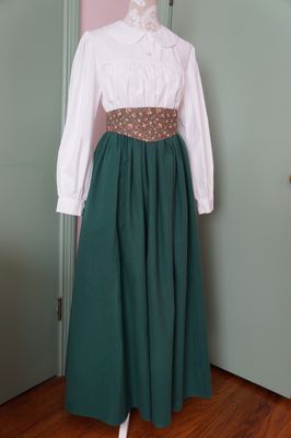 Women's Flannel Comfort Drawstring Modest Skirt