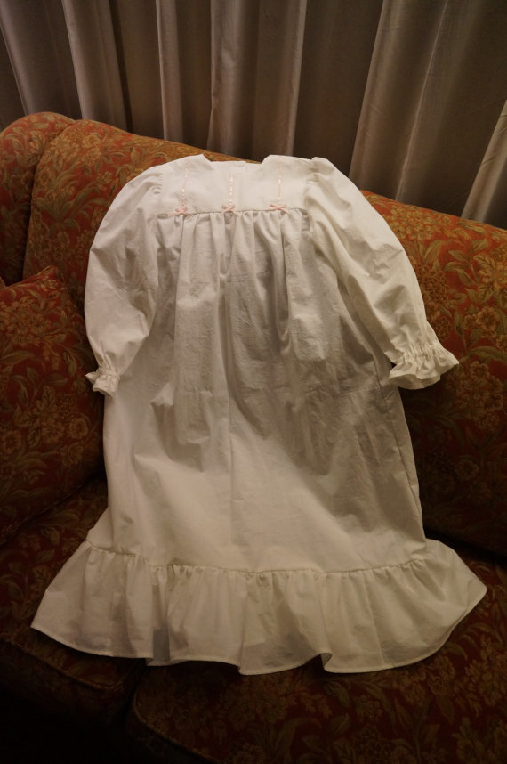 Ribbons &amp; Bows ~ 100% Cotton Gown For Girls