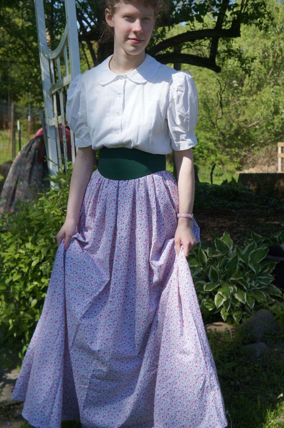 Women's Long Modest Drawstring Skirt