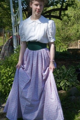 Women's Long Modest Drawstring Skirt