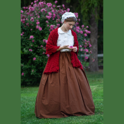 Women's Long Modest Drawstring Skirt
