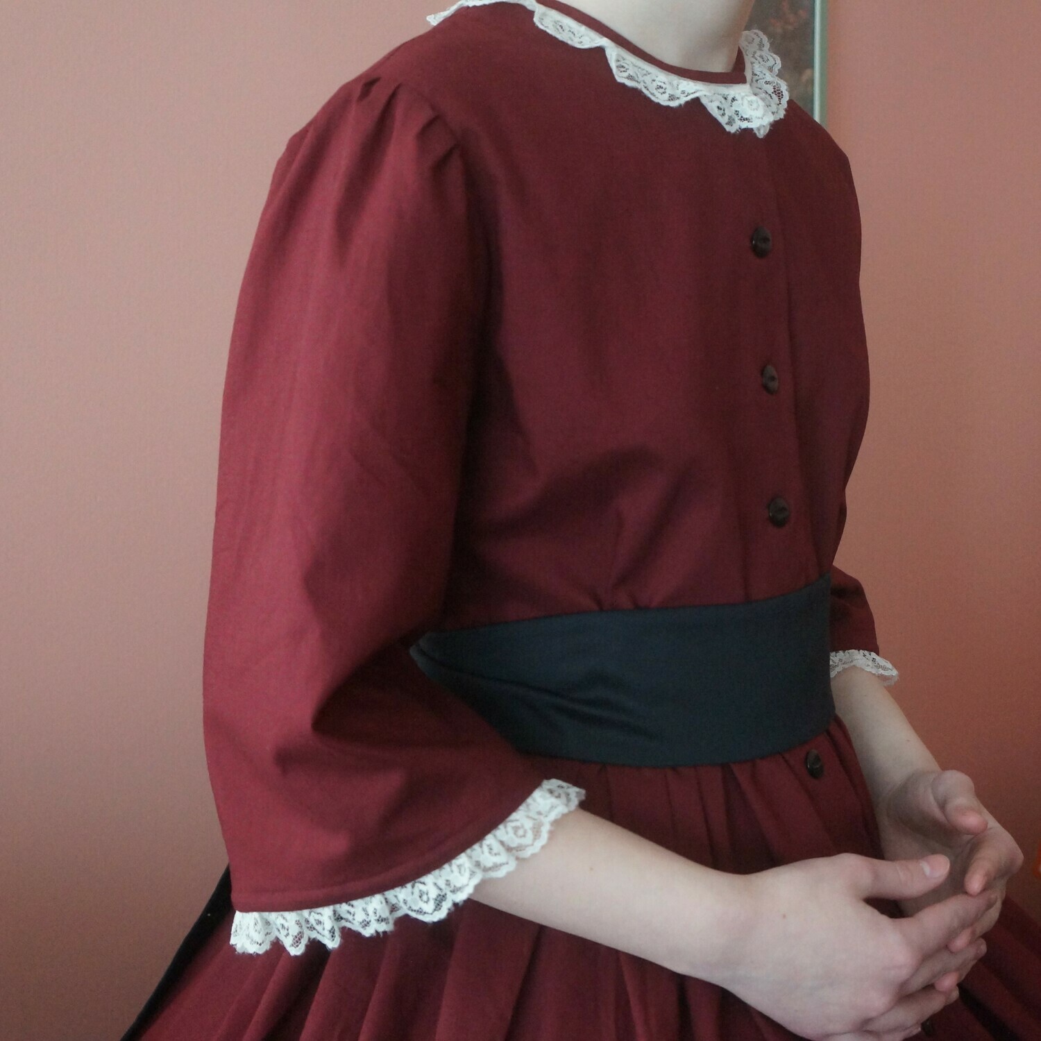 Girls' Cotton Modest Formal Dress