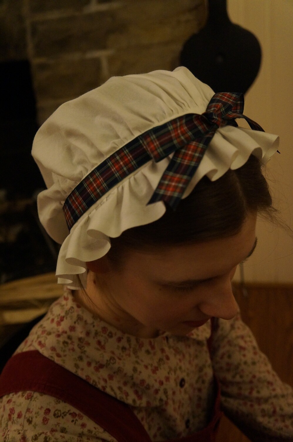 Women's Ruffled Dormeuse Cap