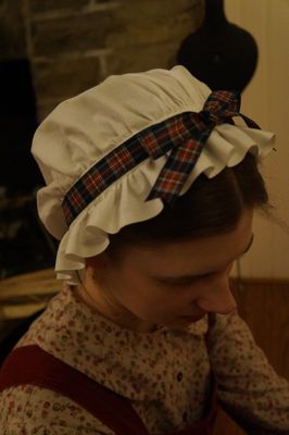 Women's Ruffled Dormeuse Cap