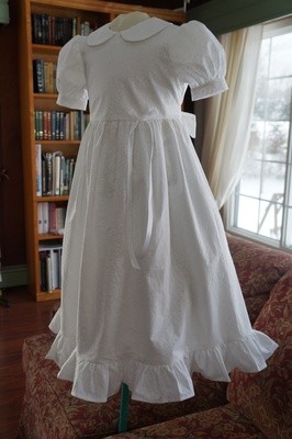 Girls' White Modest Dress