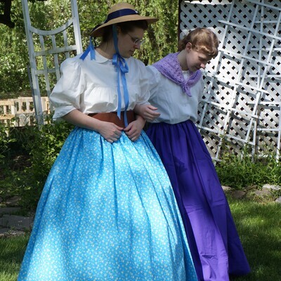 Women's Long Modest Drawstring Skirt