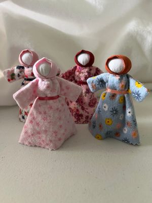 4" Flannel Cabin Dolls - The Smallest (and Softest) Pioneers!