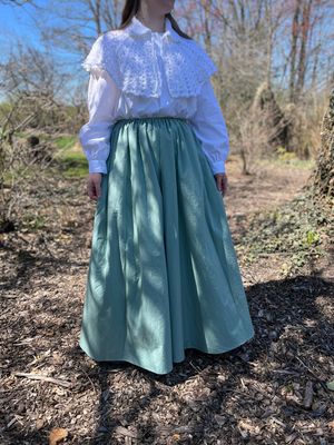 Women's Flared Four Gored Comfort Drawstring Skirt