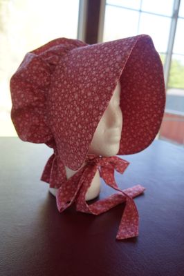 Ready To Ship Women's Size Large Pink Floral Bonnet