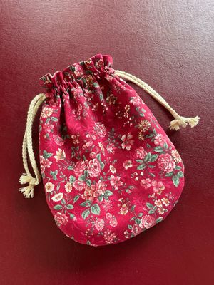 Ready To Ship Floral Reticule | Drawstring Bag