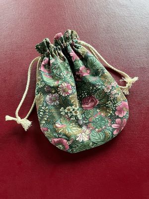Ready To Ship Floral Reticule | Drawstring Bag