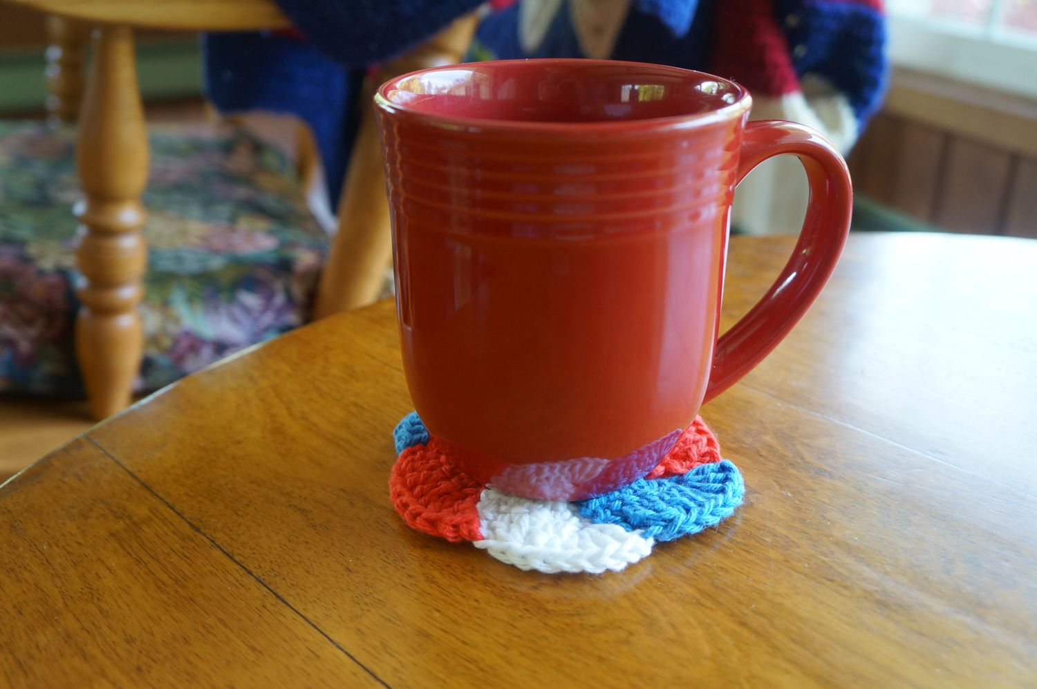 DOWNLOAD TODAY Patriotic Pinwheels Coaster Crochet Pattern