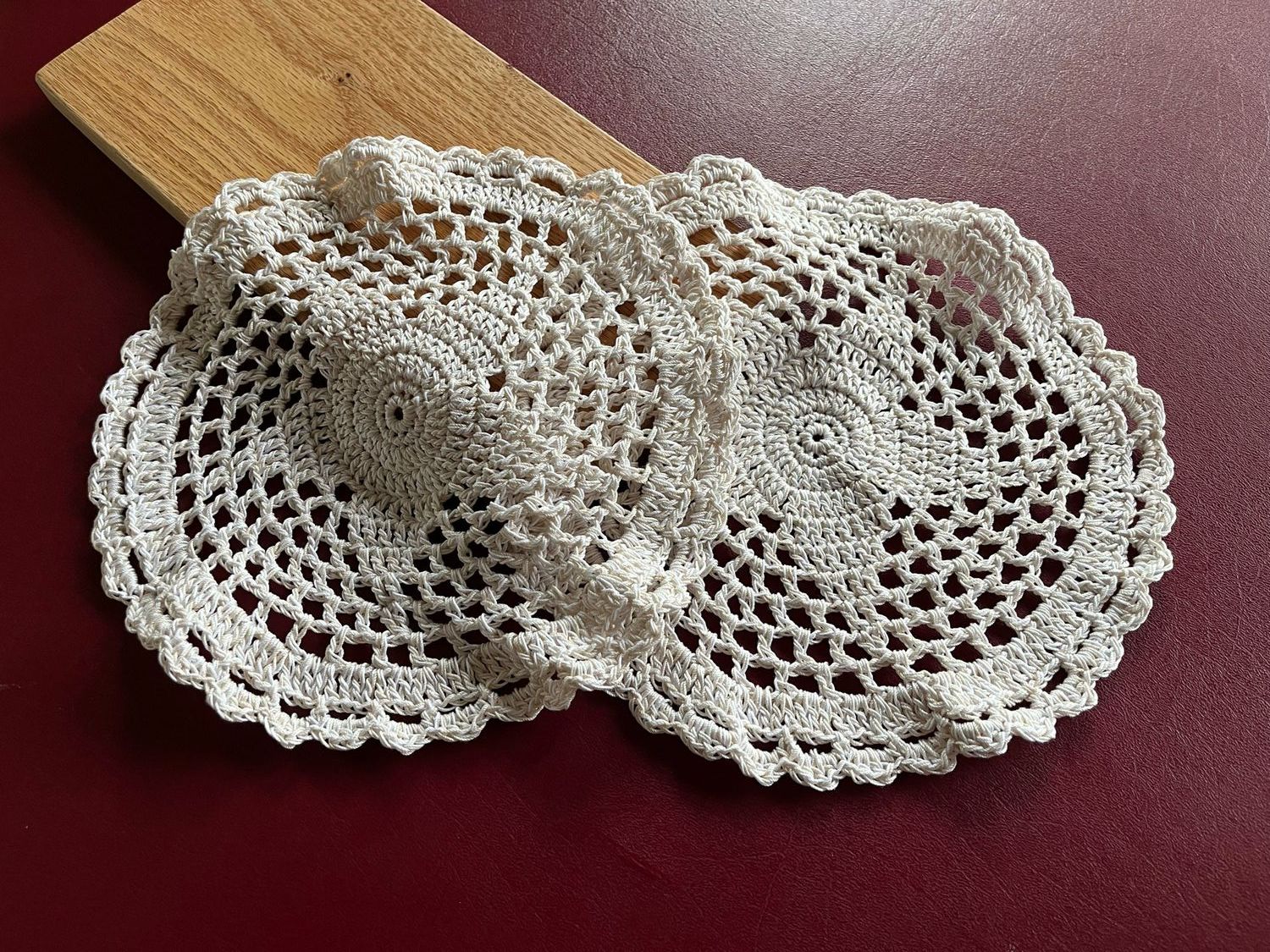 Patriot Star Dishcloth/Doily, Set of 2