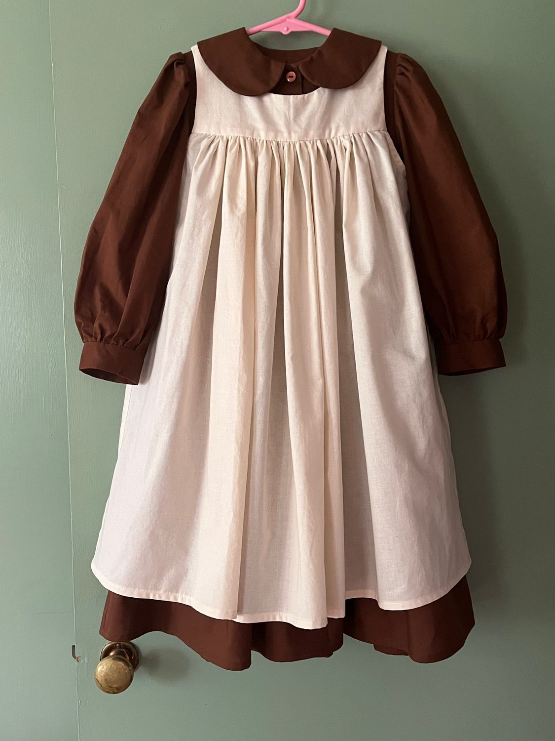 A Little Princess Sara Crewe Dress and Pinafore Set For Girls | Sizes 1-16