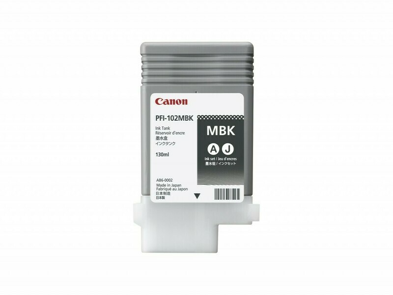 CANON PFI-102MBK MATTE BLACK INK CARTRIDGE