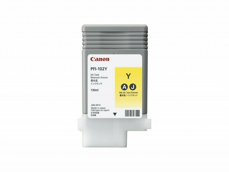 CANON PFI-102Y YELLOW INK CARTRIDGE