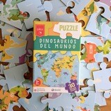 PUZZLE DINOSAURIOS DEL MUNDO 30 PIEZAS