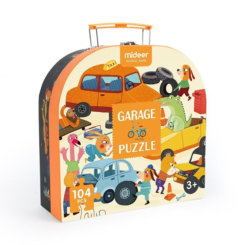PUZZLE GARAGE CON VALIJA 104 PIEZAS