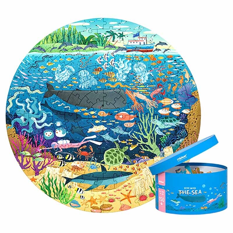 PUZZLE CIRCULAR BUCEANDO EN EL MAR 150 PIEZAS