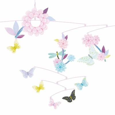 MOVIL COLGANTE CIRCULO DE MARIPOSAS