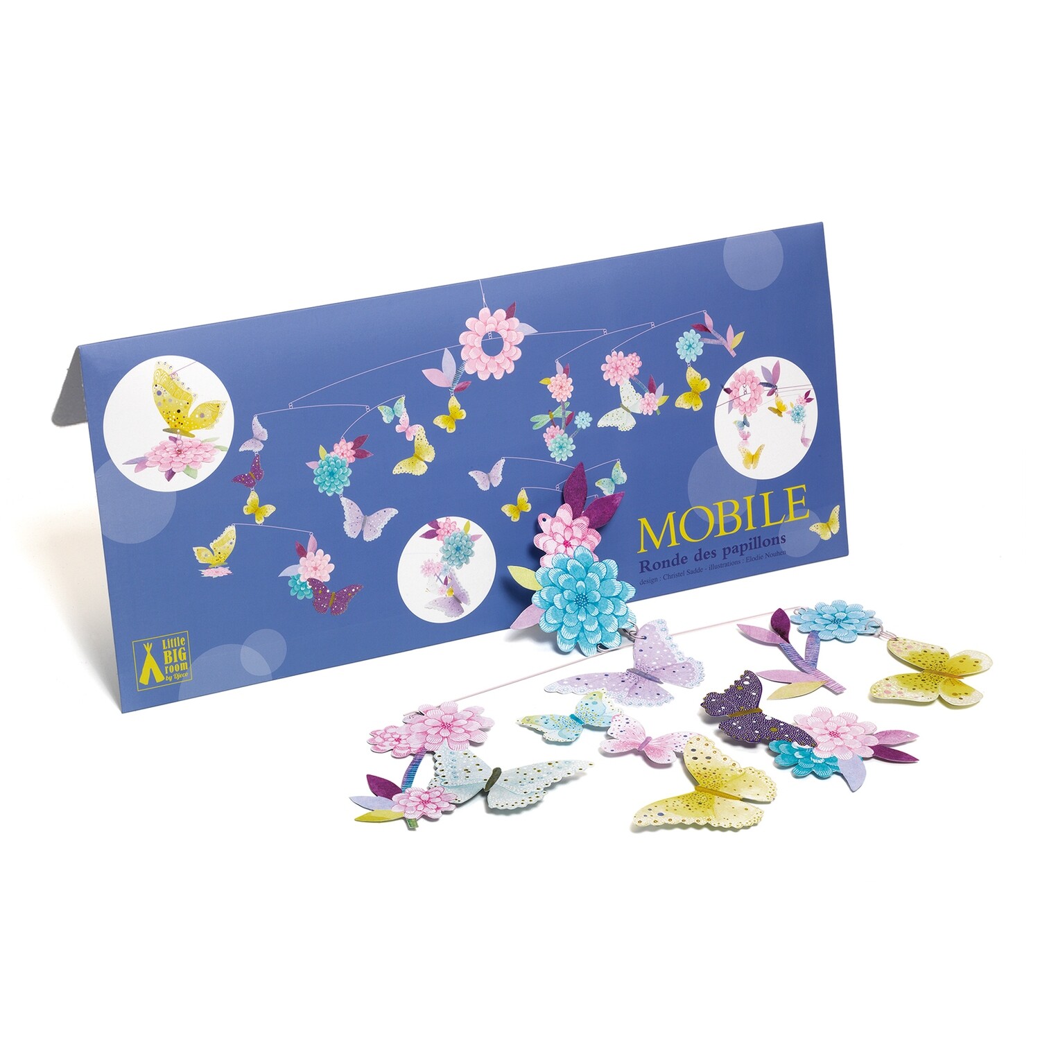MOVIL  COLGANTE CIRCULO DE MARIPOSAS