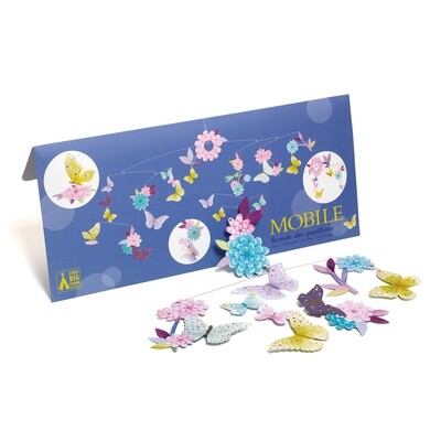 MOVIL  COLGANTE CIRCULO DE MARIPOSAS