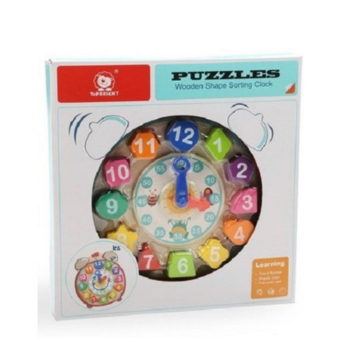 RELOJ  DE APRENDIZAJE CON PIEZAS DE ENCASTRE