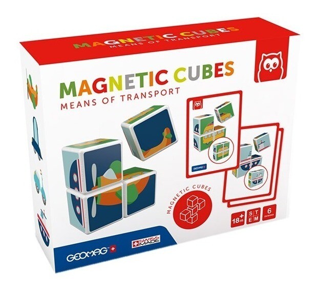 Juego Cubos Magneticos Transportes
