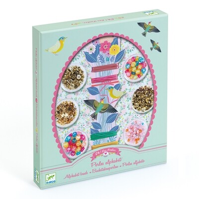 JUEGO PARA ARMAR PULSERAS PERLAS ALFABETO