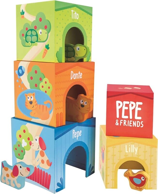 Cubos Apilables Pepe And Friends Hape