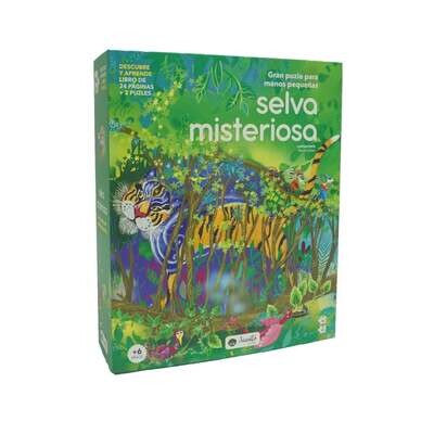 PUZZLES + LIBRO SELVA MISTERIOSA 140 PIEZAS