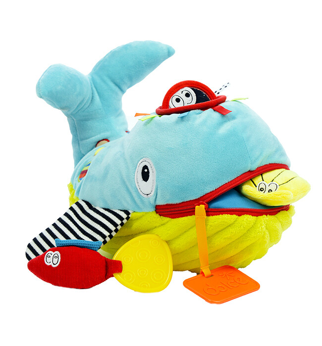 JUEGO SENSORIAL WALLIE LA BALLENA CON ACCESORIOS