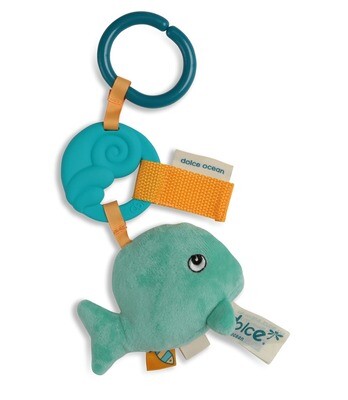 COLGANTE SPLASH LA BALLENA SENSORIAL CON MORDEDOR