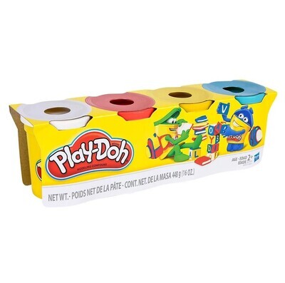 PLAY DOH PACK X4  UNIDADES PLASTILINA B5517