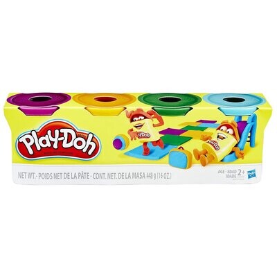 PLAY DOH PACK X4  UNIDADES PLASTILINA C0396
