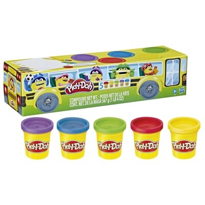 PLAY DOH  PACK X5 AUTOBUS F7368