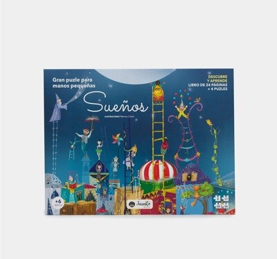PUZZLES + LIBRO SUEÑOS 90 PIEZAS