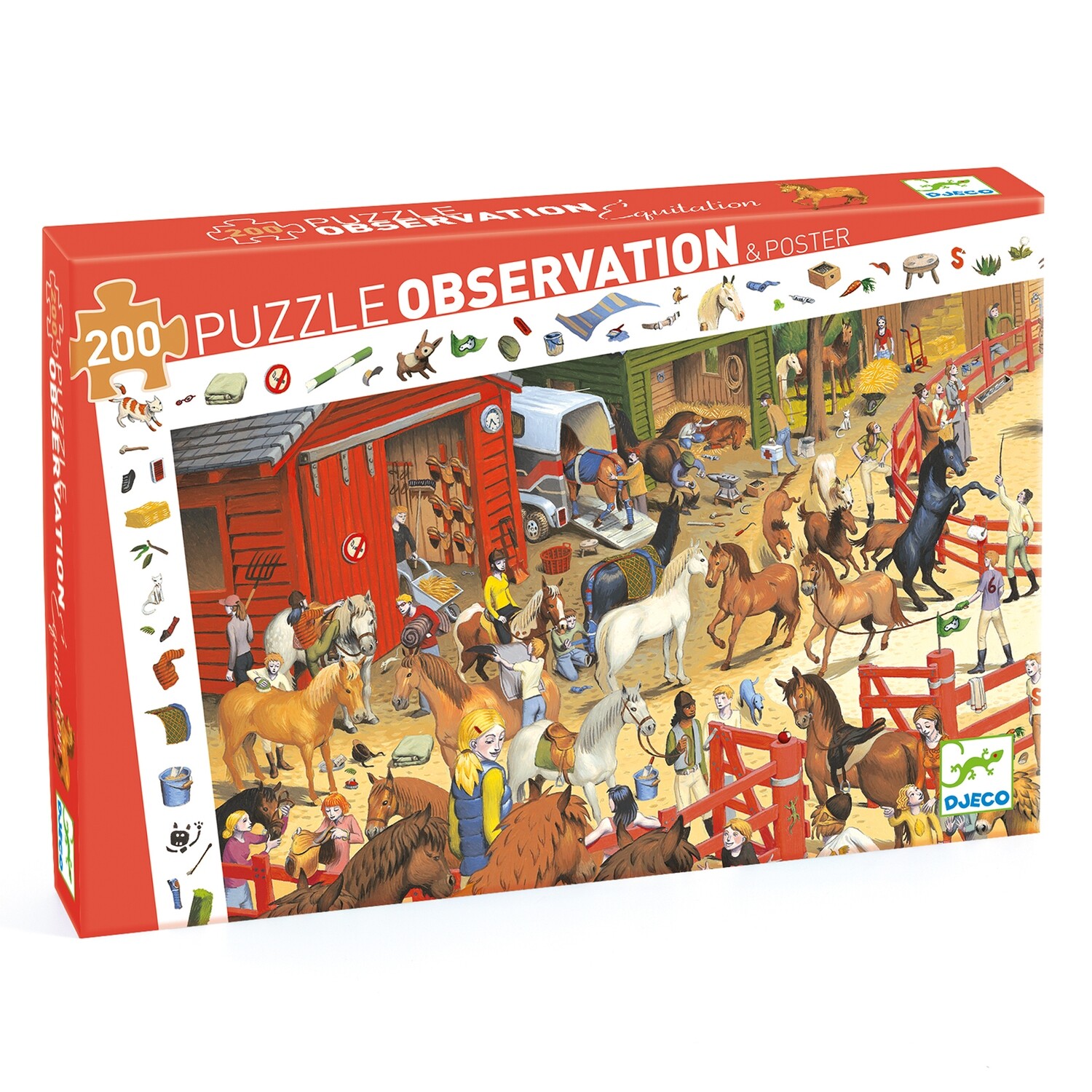 PUZZLE OBSERVACION EQUITACION 200 PIEZAS