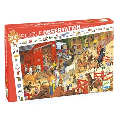 PUZZLE OBSERVACION EQUITACION 200 PIEZAS