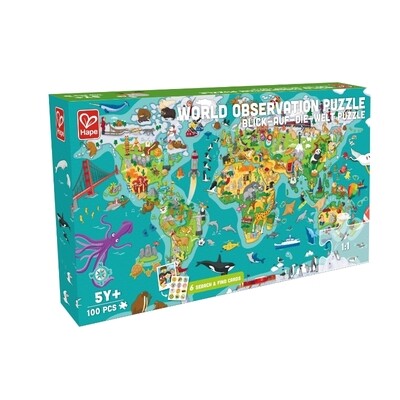 PUZZLE DE OBSERVACION EL MUNDO 100 PIEZAS